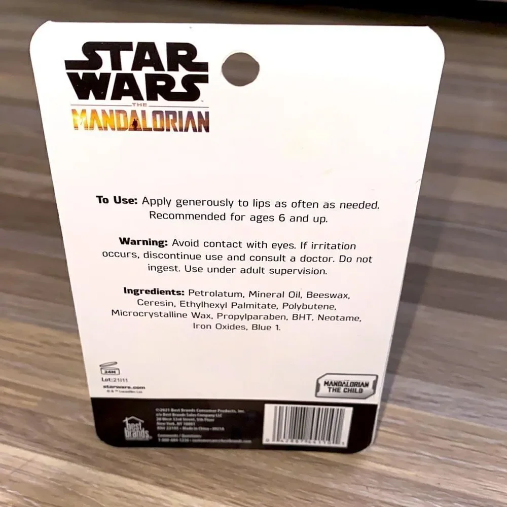 Star Wars The Mandalorian The Child (Baby YODA) Lip Balm chap lips school winter